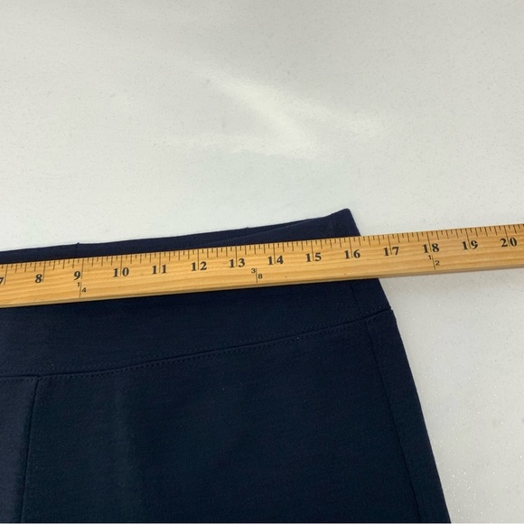 Susan Graver Illusions Pants MP  Blue Pull On Waist Defining Soho Ponte Work - Picture 8 of 10